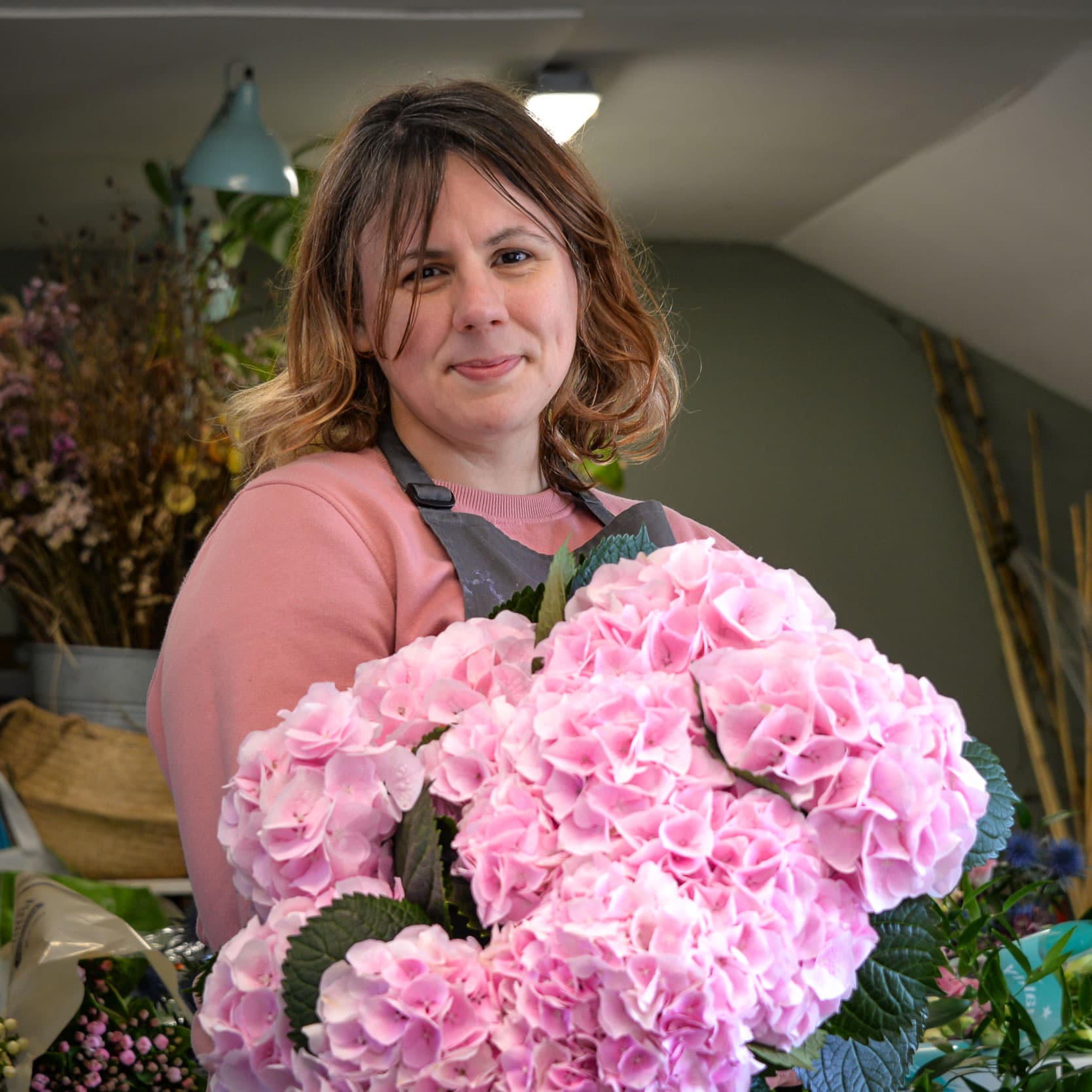 Emma the florist at Green Parlour
